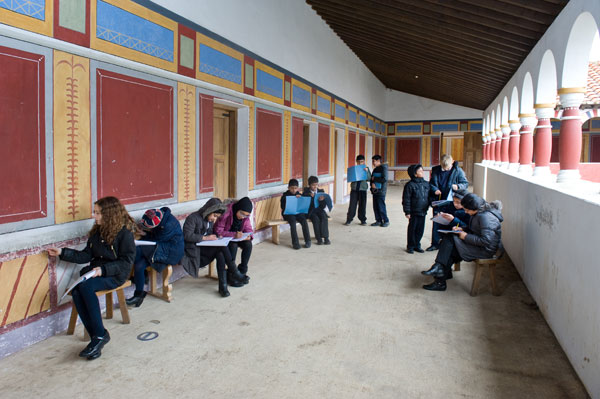  Arbeia Roman Fort and Museum, which became a school for a term to a class from a local primary school. Courtesy of King's College London.