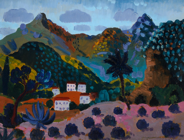  Images this month are courtesy of Museums Sheffield and show pictures from 'A Cultural Legacy - Remembering Frank Constantine' at the Graves Gallery. James Dickson Innes, Mediterranean Coast Scene (Landscape Pyrenees), 1911