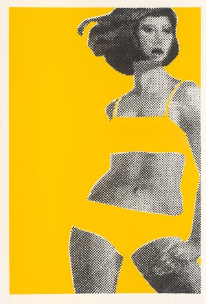 Gerald Laing; Sandra from the series Baby Baby Wild Things, 1968. Screenprint Circ.672 1968 Collection: Victoria and Albert Museum, London.