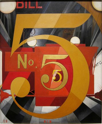  Charles Demuth, I Saw The Figure Five In Gold, 1928