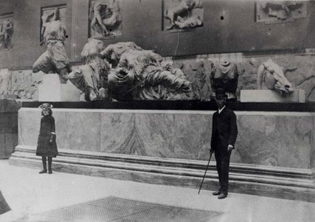 The Parthenon gallery in the British Museum, about 1890. Photograph. c. The Trustees of the British Museum