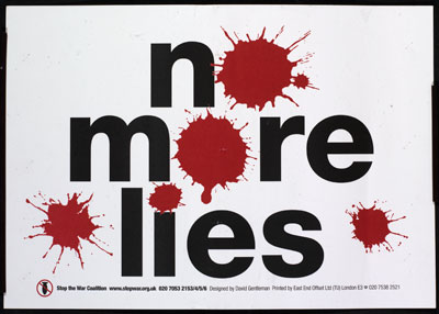  No More Lies, c. David Gentleman, reproduced with kind permission of the Stop the War Commission